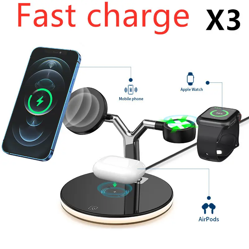 Compatible with Apple, 3 In 1 Magnetic