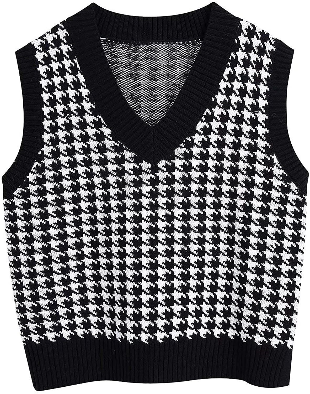 Title 8, Houndstooth knitted vest vest