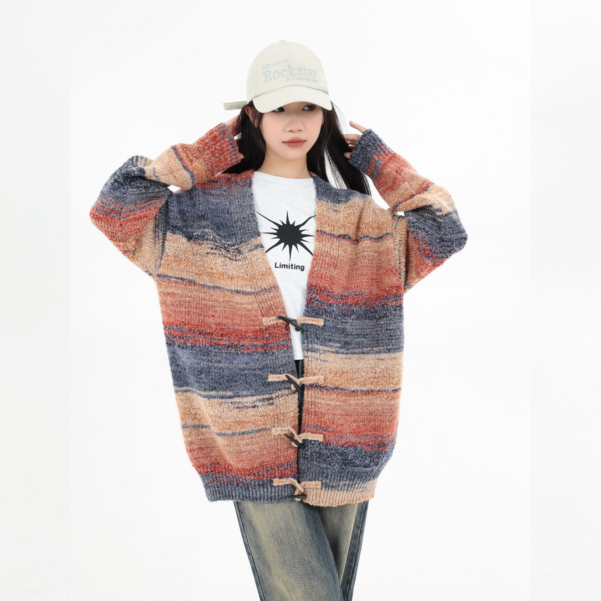 Vintage Cardigan Knitted Sweater Coat