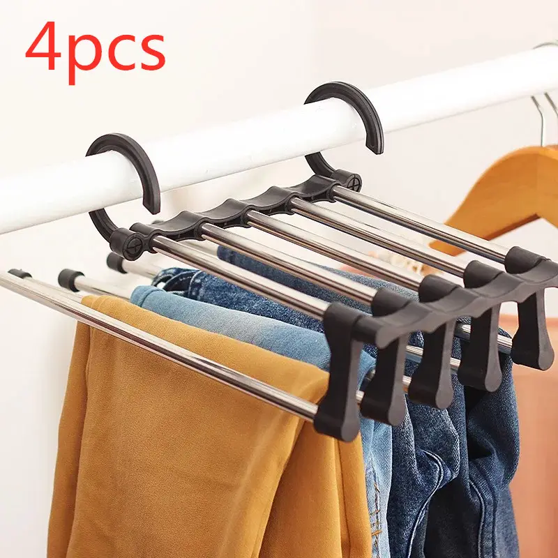 Telescopic Folding Multifunctional Pants Rack Hanger Household