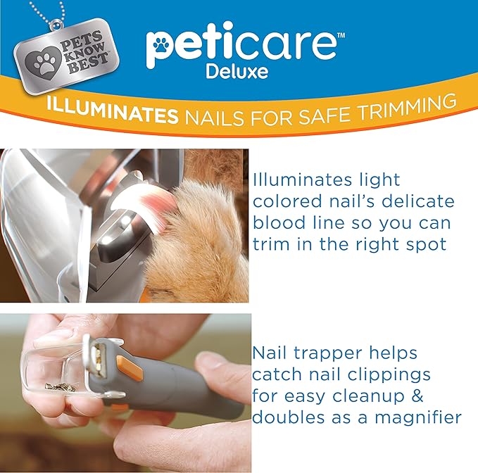 PetiCare LED Light Nail Clipper for Pets.