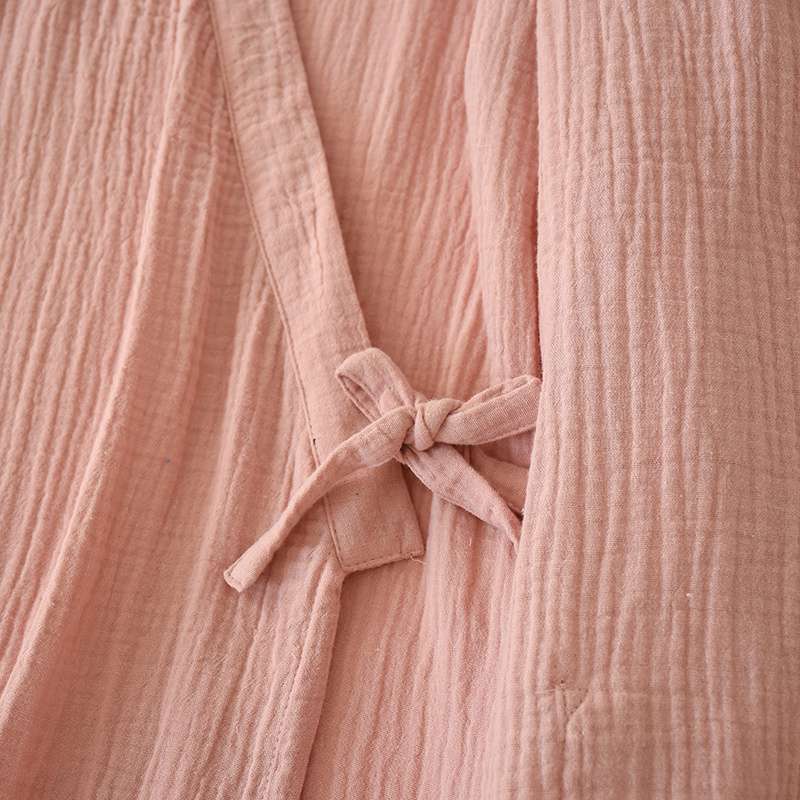 Title 17, Pure Cotton Gauze Crepe Japanese Kimono Bathrobe