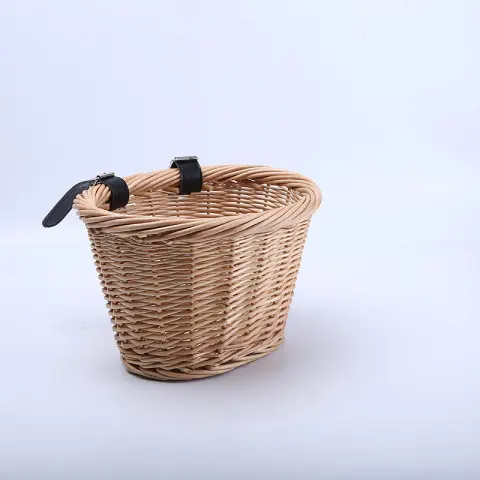 Wicker Basket Rattan Bicycle Oval Children's