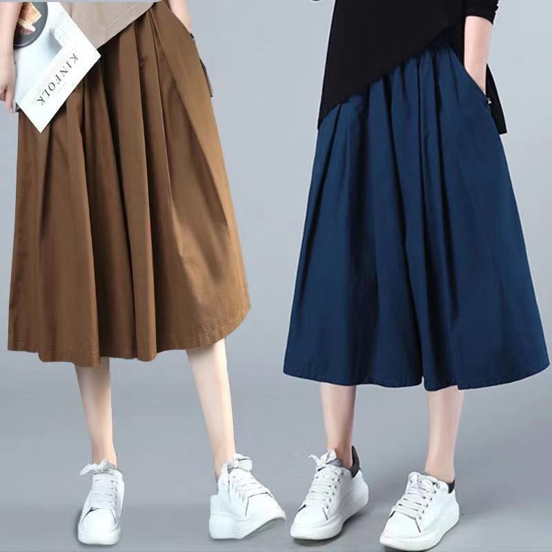 Large Size Versatile Middle-aged And Elderly Wide-leg Pants