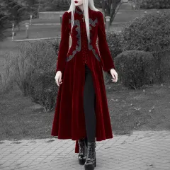 Women's New Waist Solid Colour Banquet Temperament Dress - Wine - View 1