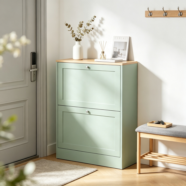 Slim Shoe Storage Cabinet, picture 3 of 4