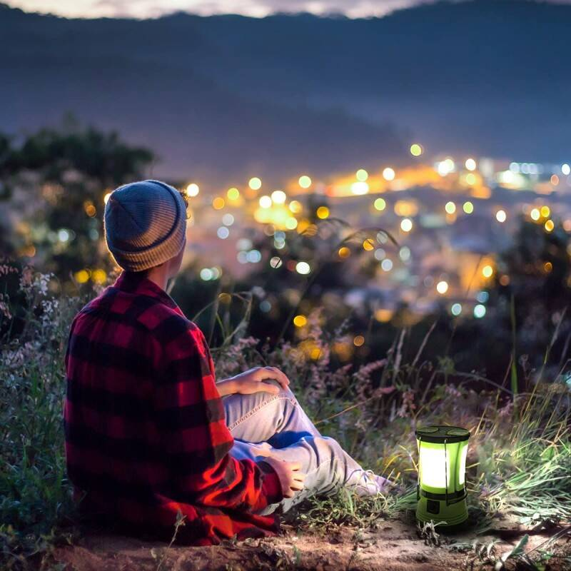 3 In 1 Camping Lantern With 2 Detachable Torches, Dual Power USB D Battery — image 4
