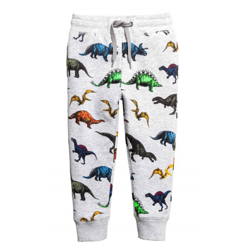 Casual Cartoon Print Children's Knitted Trousers