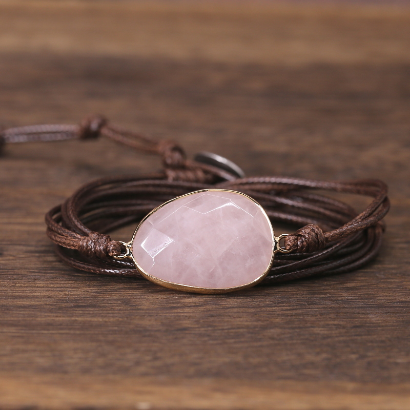 Hand-Woven Multi-Layer Wax Rope Bracelet Creative Ethnic Style Simple Bracelet