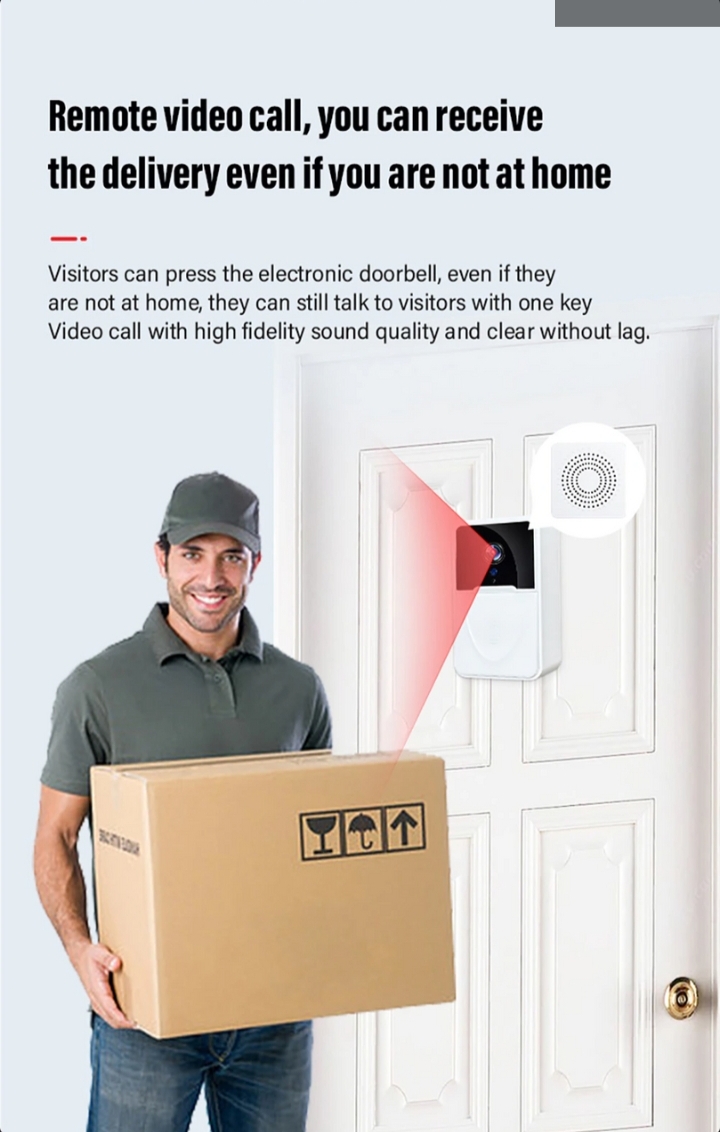 Wireless Security WiFi Smart Doorbell Intercom Video Camera Bell Chime Door Ring thumbnail 10