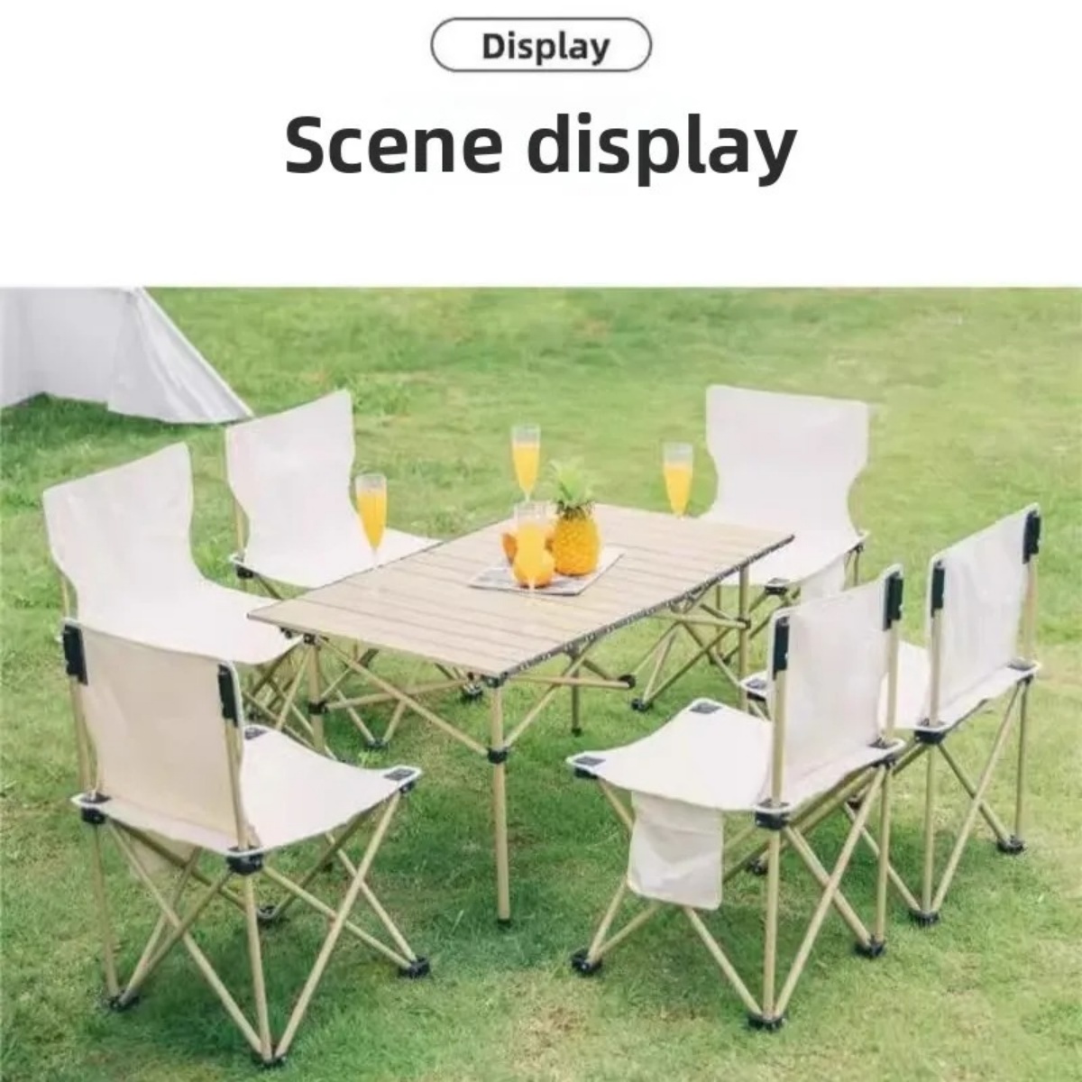 Folding Table, Outdoor Egg Roll Table, Portable Camping Picnic Table, Market Barbecue Folding Table, Camping Table