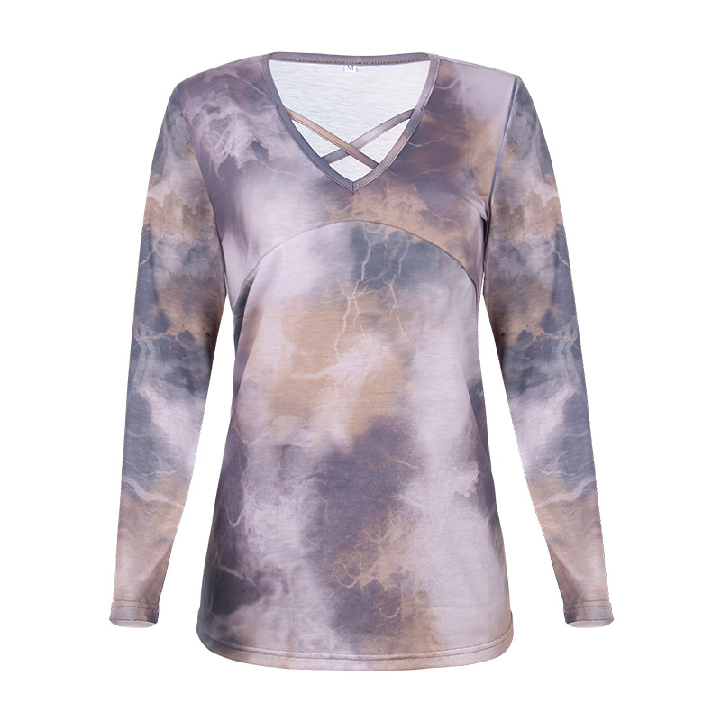 Womens Long Sleeve Collar Casual Shirt Top