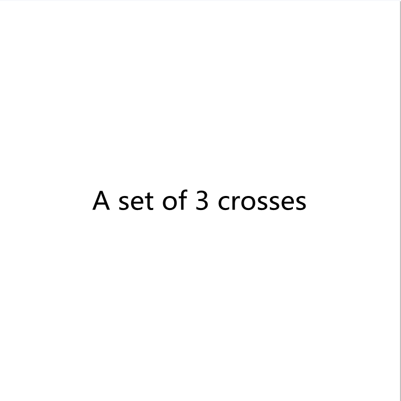 A set of 3crosses