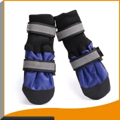 Big Walking Indoor And Outdoor Dog Shoes - Blue - View 1