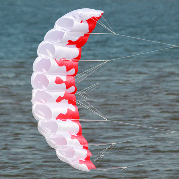 Flame double line soft stunt double line sports kite (white)
