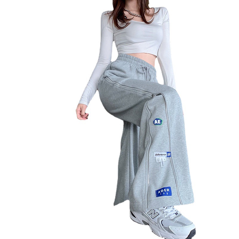 Women's Drapey High Waist Long Mopping Pants