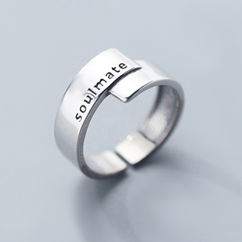 Title 1, Light Letter Ring Female Japanese And Korean Co...