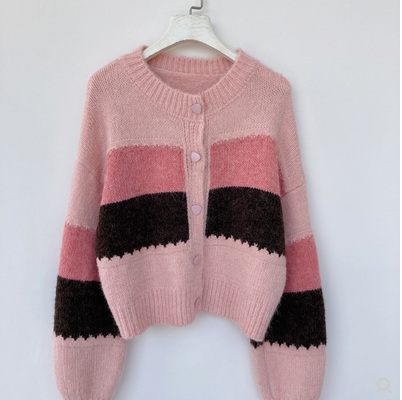 Title 4, Girl Loose Lazy College Style Cardigan Coat