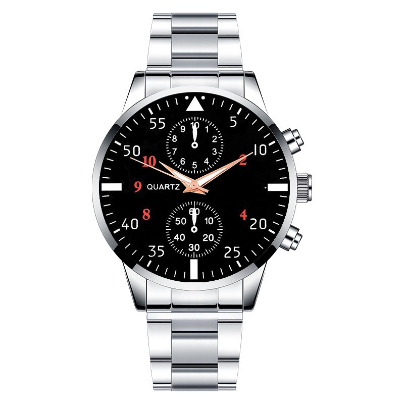 Fashion Simple Steel Belt Quartz Men's Watch