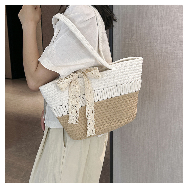 Title 13, Large Capacity Woven Fashion Gentle Elegant Han...