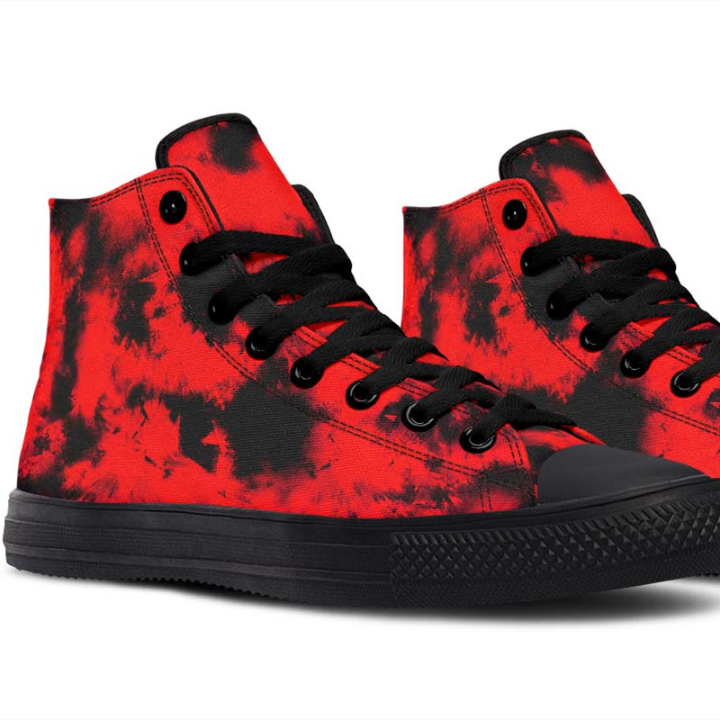 Printed Couple High-top Canvas Shoes