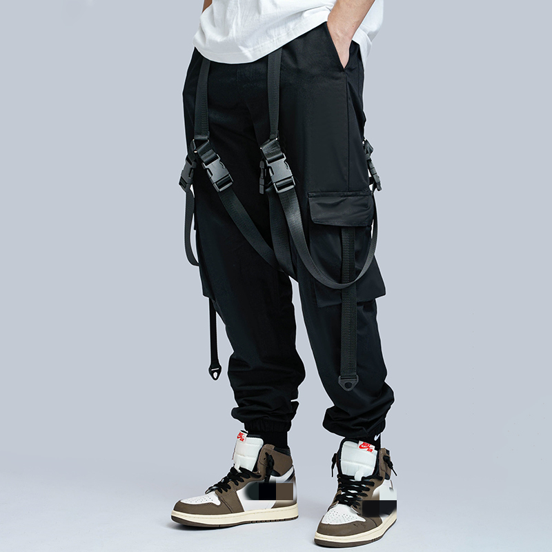 Title 5, Mens Loose Casual Function Streamer Pants Comf...