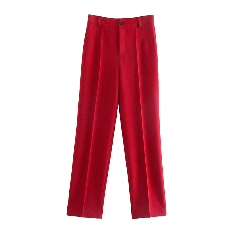 Women's High-waist Straight-leg Trousers