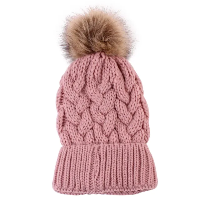 Fashionable Ladies Knit Pullover Warm Woolen Hat White - Shop at LoveMi