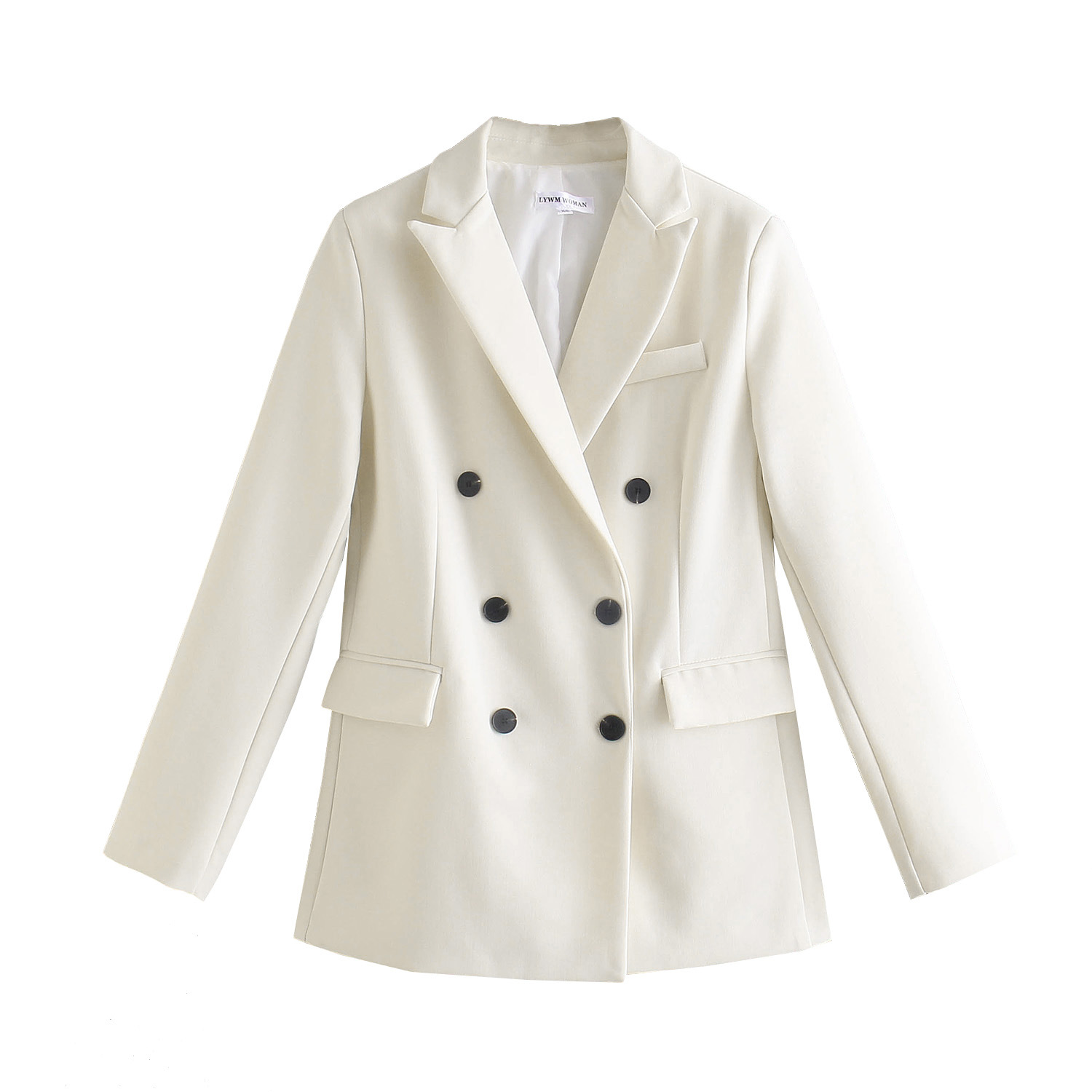 Mopping Trousers Rolled Edge High Waist Slim Straight-leg Pants