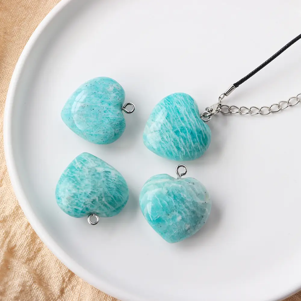 Natural Crystal Original Stone Love Pendant