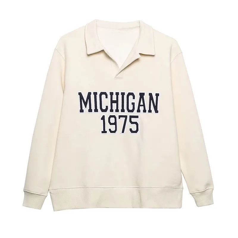 Fashion Lapel Lapel Casual Sweater Casual Pants - Sweater