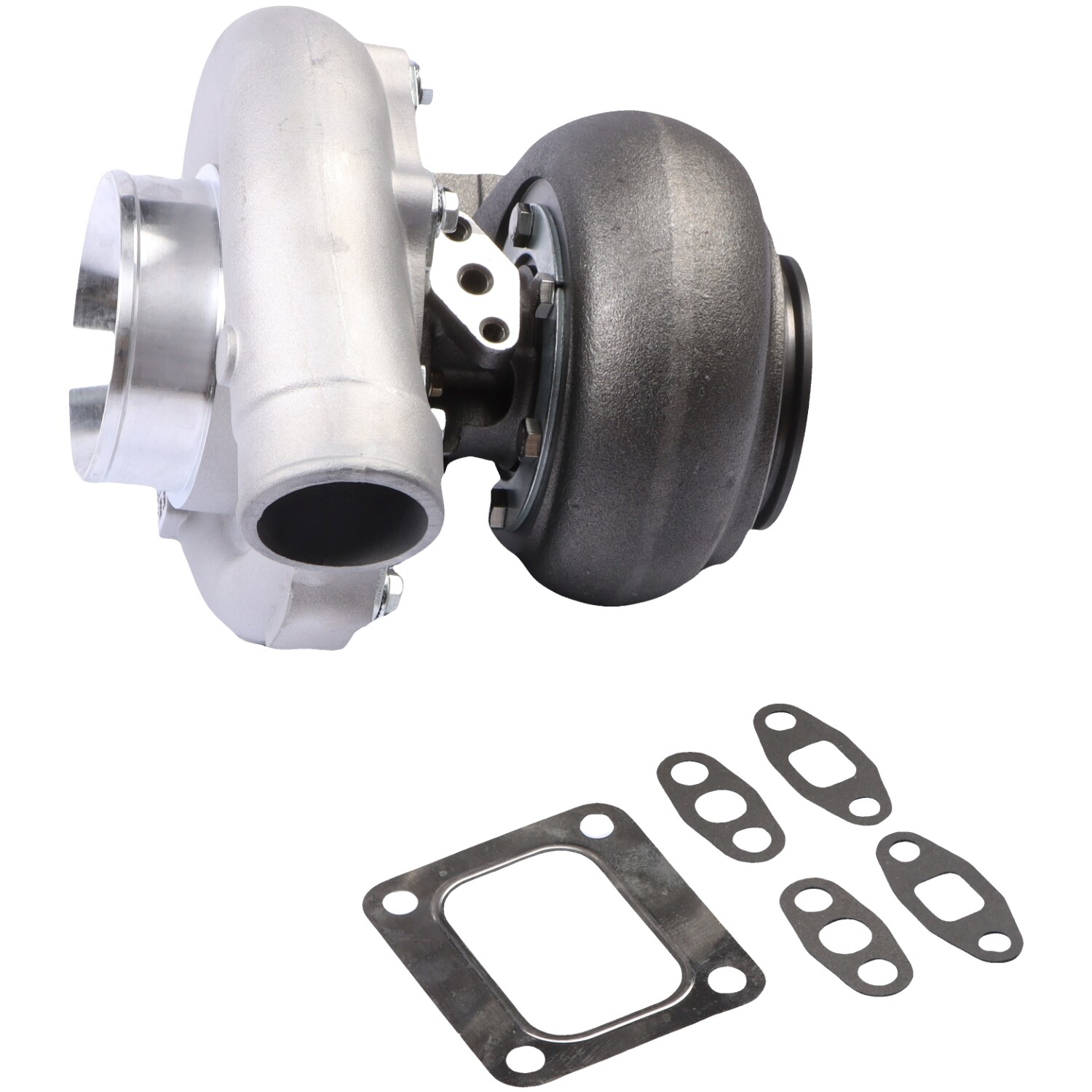 NEW T76 Turbo Charger Turbocharger T4 .96 A,R Trim 600 Up -HP 76mm Compressor US
