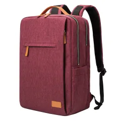 New Backpack Multifunctional Computer Travel Bag For Men And Women With USB - Burgundy - View 1