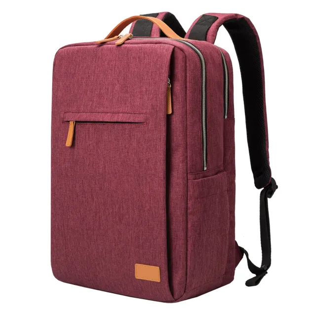 New Backpack Multifunctional Computer Travel Bag For Men And Women With USB Burgundy - Shop at LoveMi