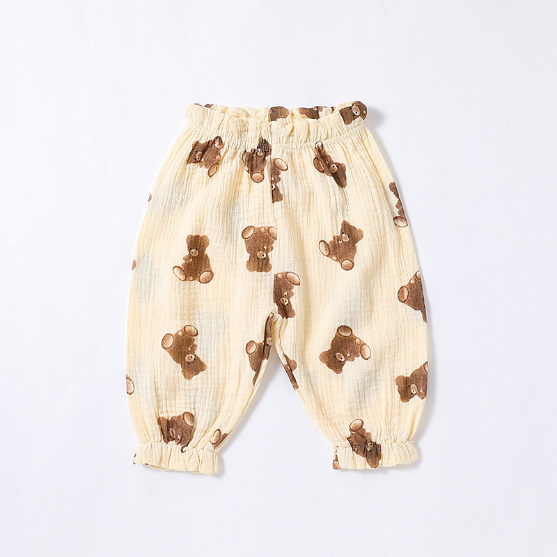 Male And Female Infants And Toddlers Double Yarn Ministerial Pants