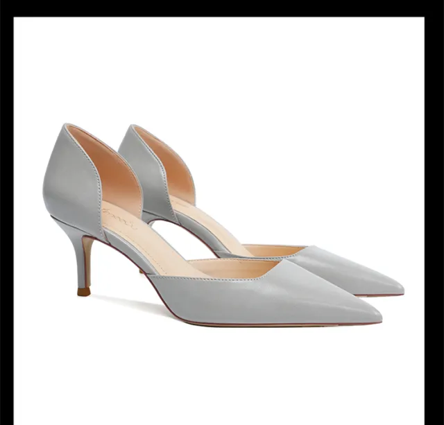 All match Comfortable And Simple Professional Ol Pointed Toe Stiletto Heel Shoes For Women Champagne 34 6Cm - Shop at LoveMi
