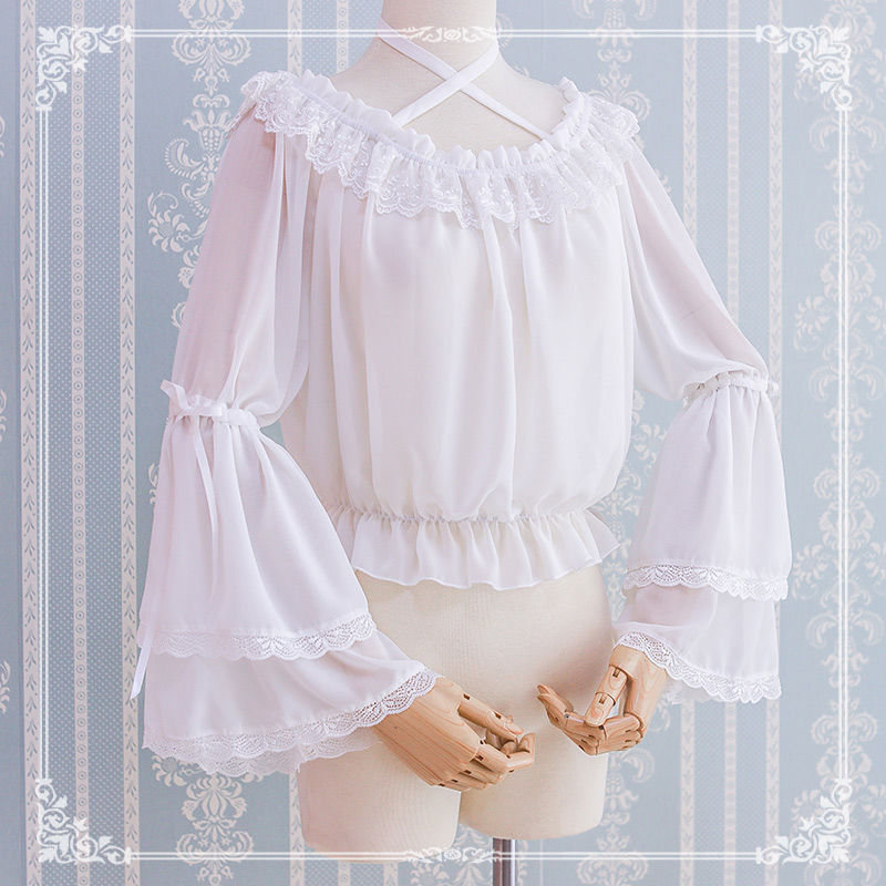 Lolita Daily Dress Long-sleeved Chiffon Sleeve Top