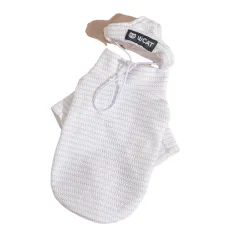 New Pet Base Shirt, Thin And Simple Striped Two-legged Shirt For Autumn And Winter, German Cat, Puppy, Dog And Cat Clothes - White - View 1