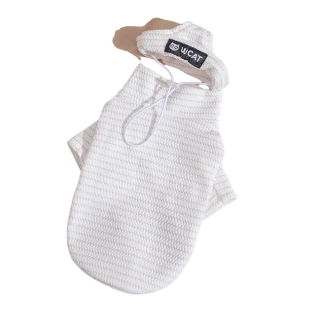 New Pet Base Shirt, Thin And Simple Striped Two legged Shirt For Autumn And Winter, German Cat, Puppy, Dog And Cat Clothes White - Shop at LoveMi