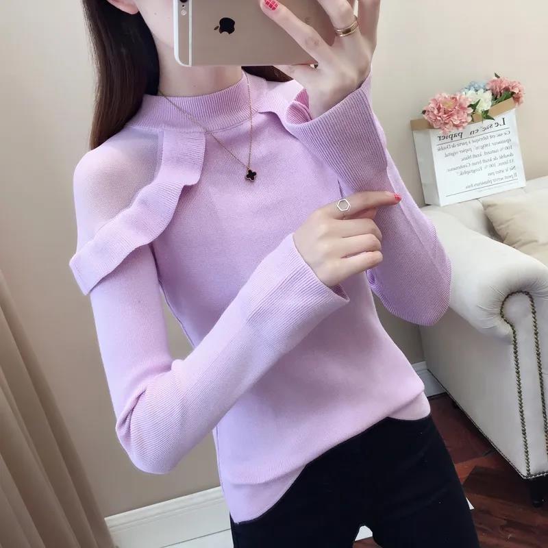 Title 2, Turtleneck Long Sleeved Sweater Pullover Slim Fit