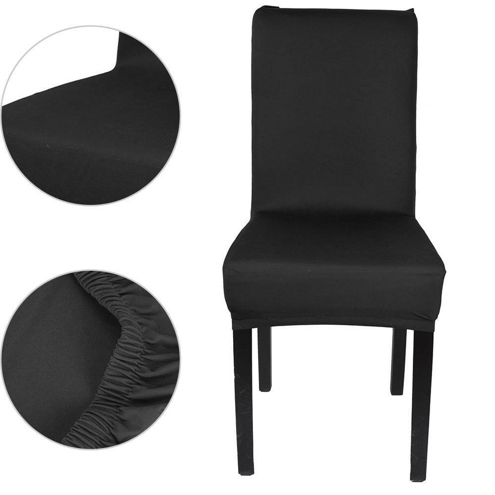 Stretch Dining Chair Covers Slipcover Spandex Wedding Cover 6Pcs Removable