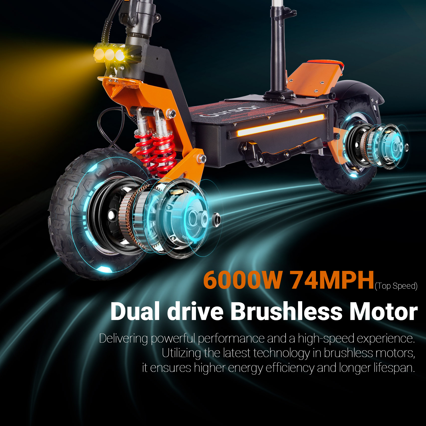 X5 Pro 3000W 60V 40Ah 11 Inches Off Road Eletric Scooter With NFC — image 5