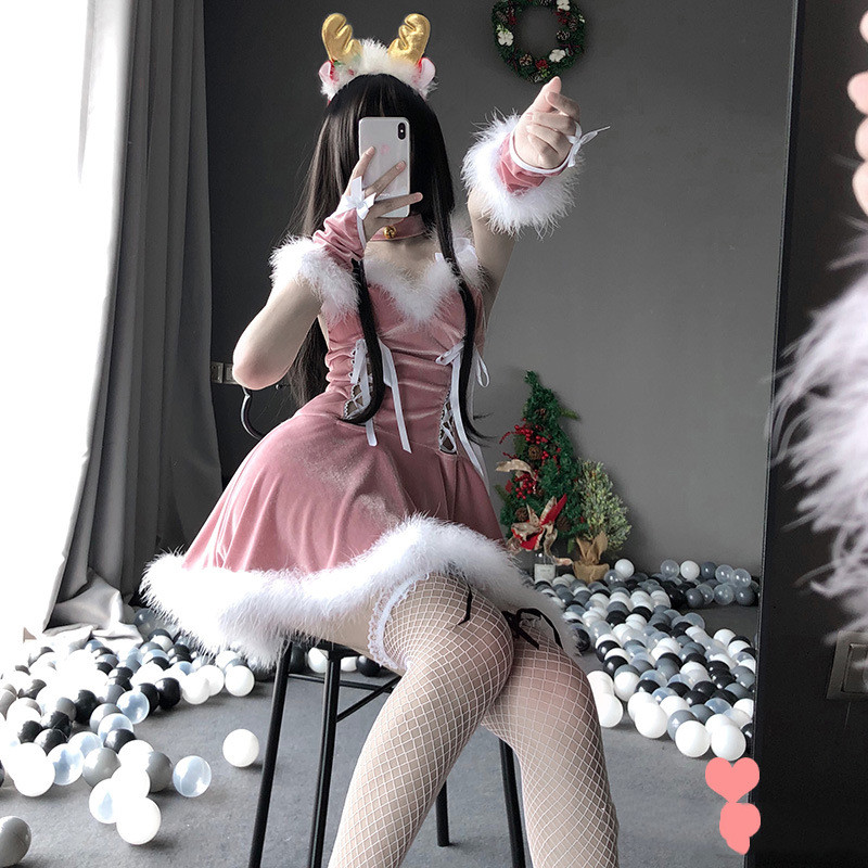 Stage Maid Uniform Temptation Sexy Christmas Costume