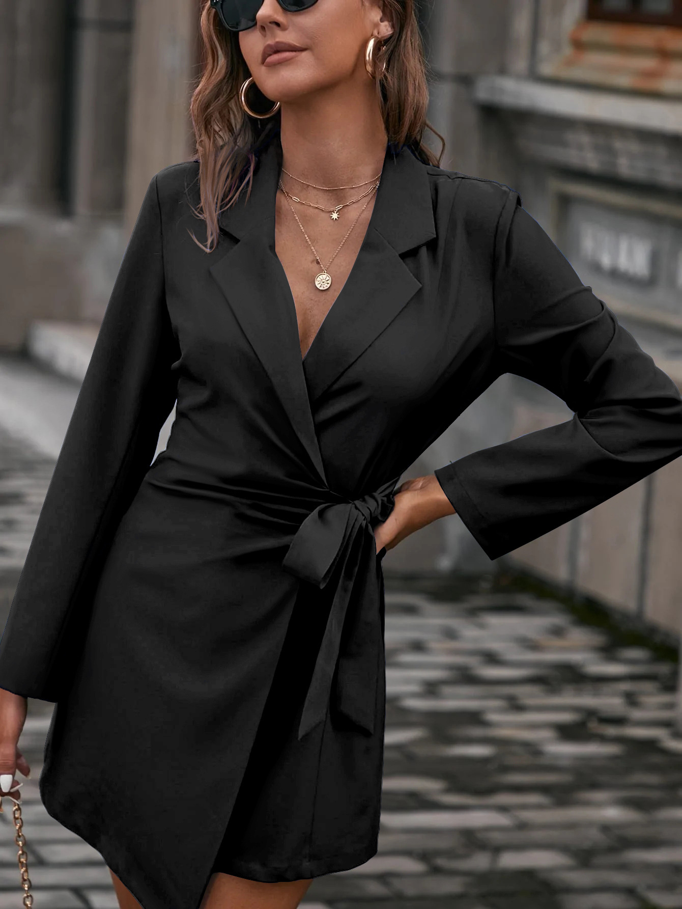 Women's Loose Candy Color Mid-length Suit Jacket