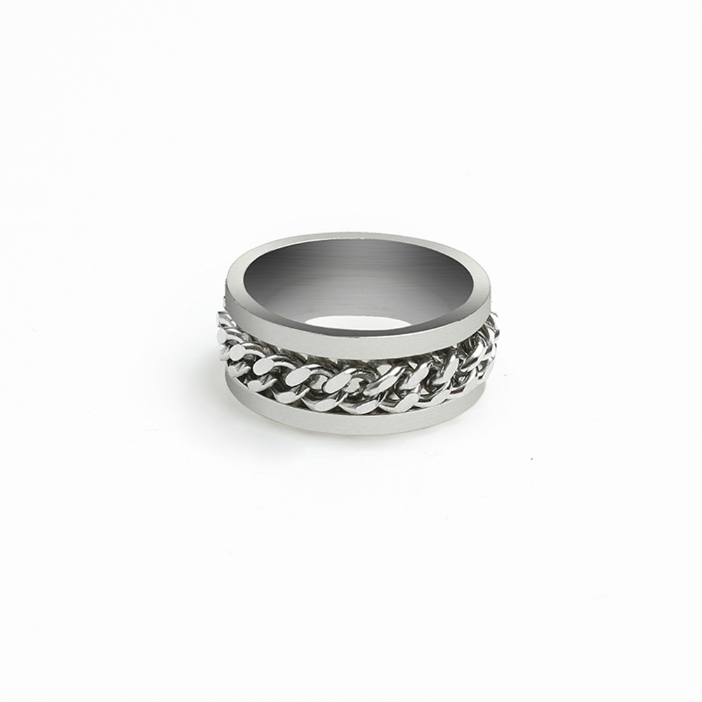 Men's Titanium Steel Index Finger Ring Men's Single
