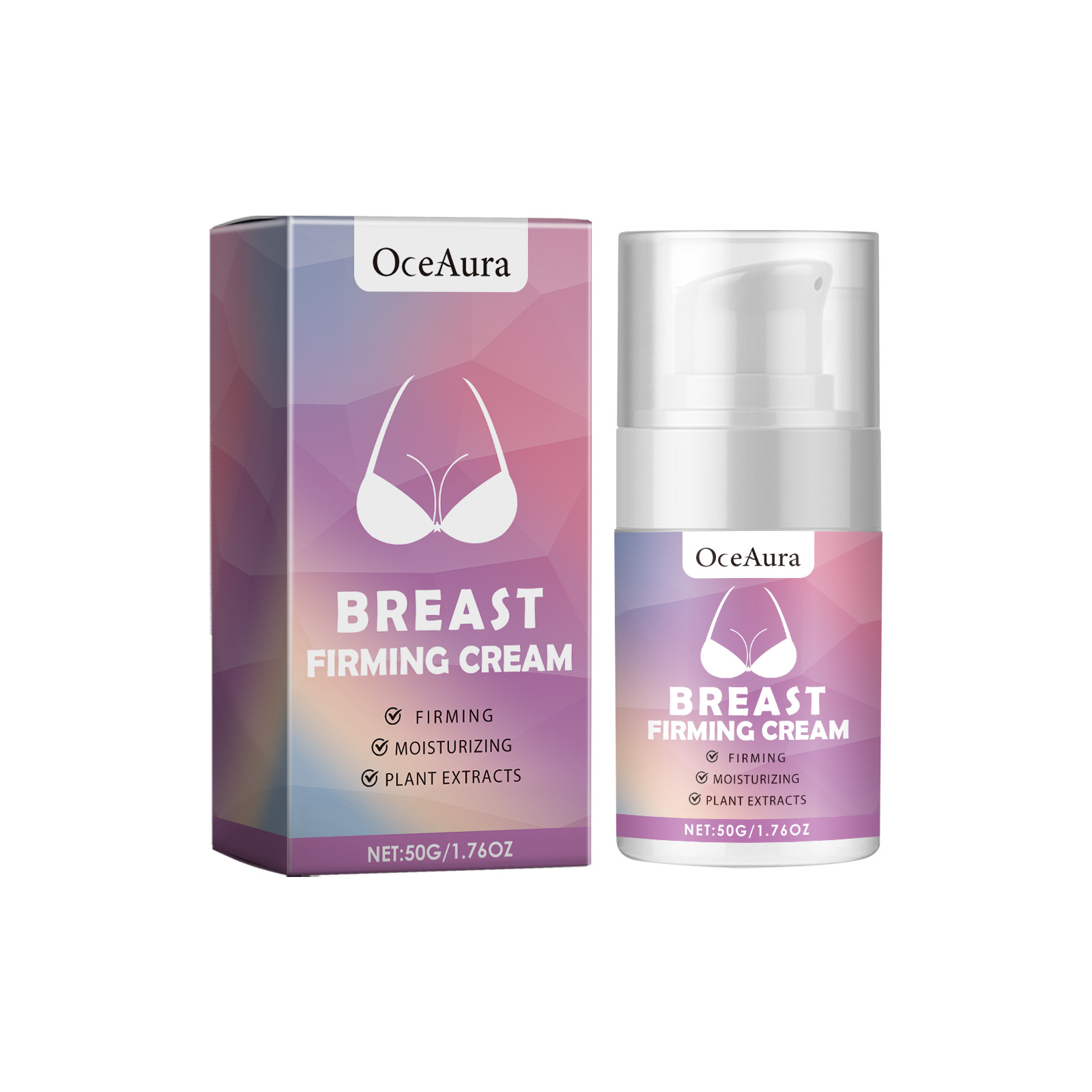 OceAura Breast Care Cream, Breast Skin Massage And Nourishing Cream
