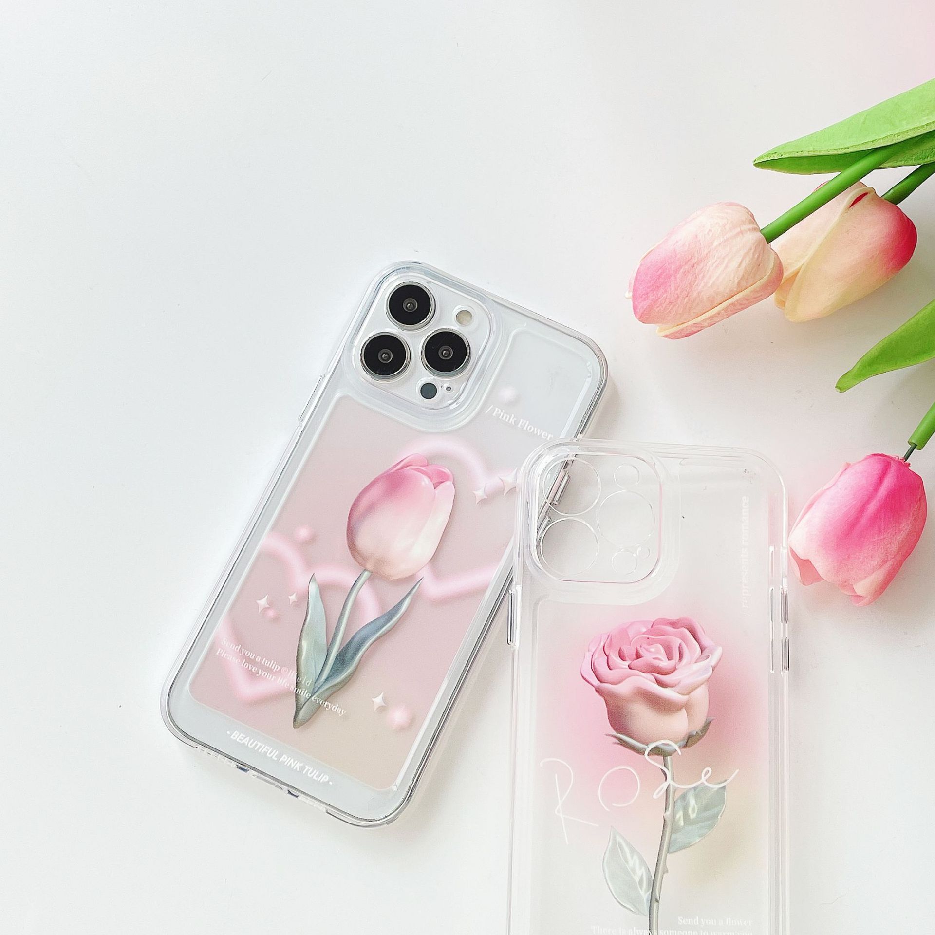 Ins Rendering Rose Protector For Women - Image 4