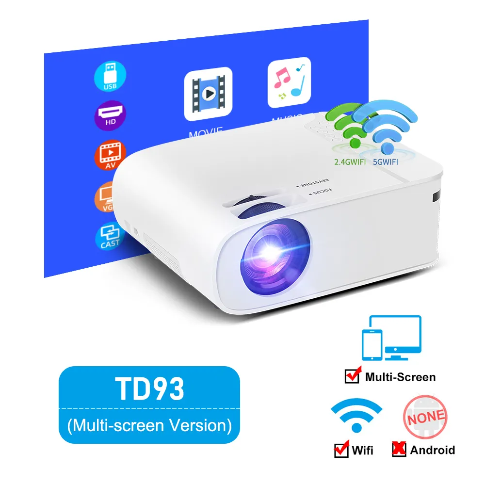 Home HD Wireless Portable Mobile Phone Projector
