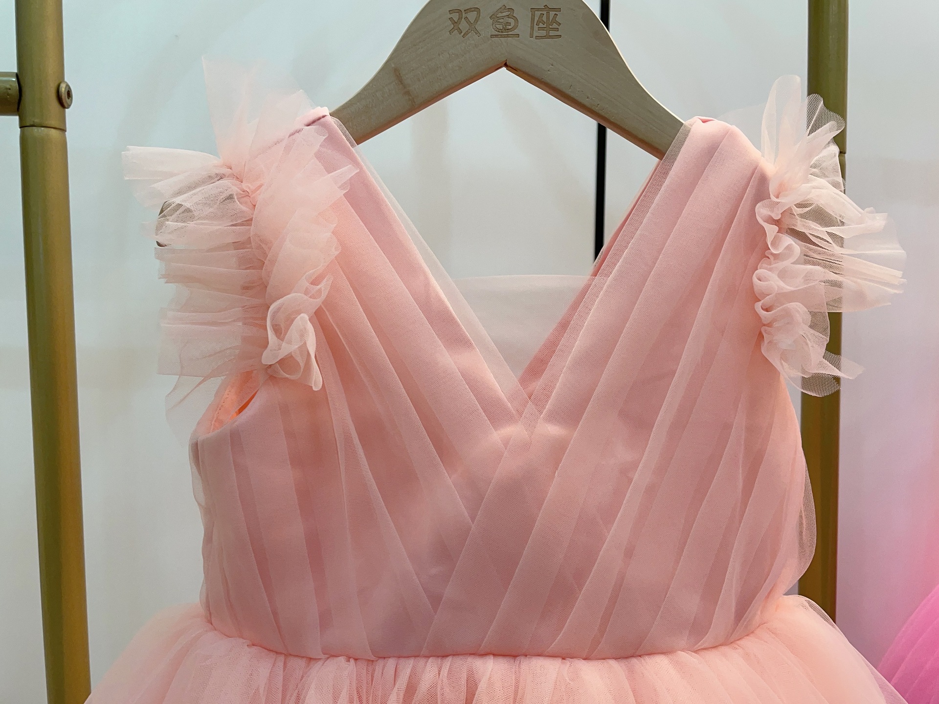 Female Flying Sleeve Ballet Princess Dress Mesh - 4