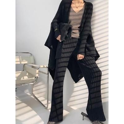 Women's Pit Strip Knitted Wide Leg Mopping Pants